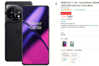 ONEPLUS 11 5G - Smartphone 256GB 16GB RAM Dual Sim Titan Black voor €585,29 bij Amazon