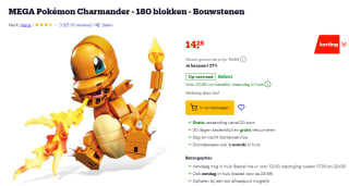 MEGA Pokémon Charmander bouwset voor €14,25 bij Bol