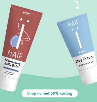 50% korting op alle verzorging voor jezelf bij Naïf