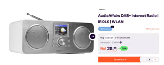 AudioAffairs DAB+ Internet Radio voor €29,95 bij Ibood