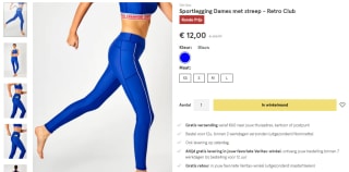 Blauwe damessportlegging voor €12 bij Veritas