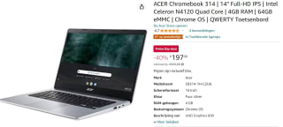 Acer Chromebook 14 inch voor €197 bij Amazon.nl