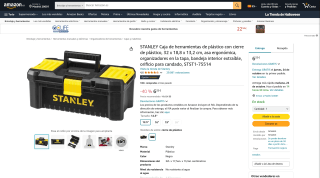 STANLEY Caja de herramientas por 6,35€