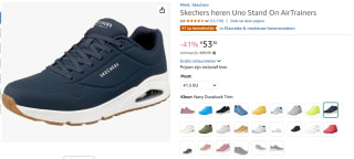 Skechers Uno - Stand On Air Heren Sneakers voor €53,36 bij Amazon