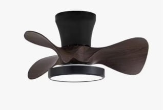 Ventilador Dc Candy Negro Madera Led Dimable Con Memoria De Color Akunadecor por 71.95€ (Cuenta Nueva 59.95€)