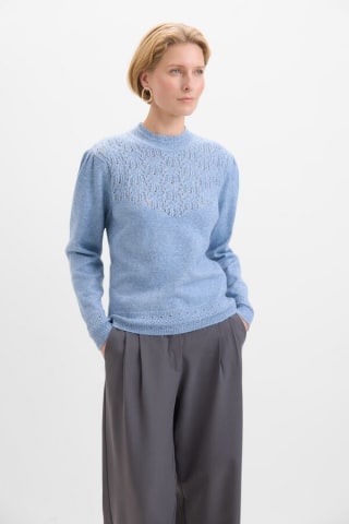 Jersey canesú calados para Mujer por 14.99€