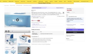 BRITA Depósito Filtrante Flow Azul Incluye 1 Filtro MAXTRA PRO All-in-1 Filtra hasta 150L Elimina Contaminantes por 32,29€