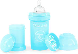 Biberón Anti-cólicos con Tetina Flujo Lento de Silicona para Bebés Twistshake por 4€