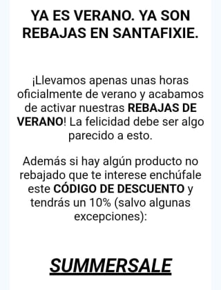 Hasta -50% +10% Extra Santafixie.
