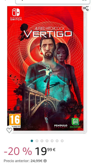 Alfred Hitchcock Vertigo Limited Edition Nintendo Switch por 19,99€.