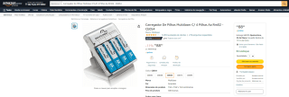 Carregador De Pilhas da Multilaser com 4 Pilhas - R$ 88,90