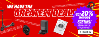 20% korting op geselecteerde artikelen bij de Mediamarkt