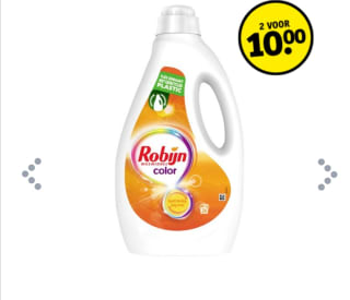 ROBIJN VLOEIBAAR WASMIDDEL 1800ml  2 VOOR 10,00 bij Kruidvat