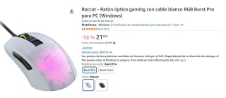 Roccat Ratón Óptico Gaming por 21€