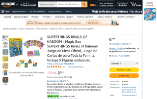 Juego de mesa Superthings Rivals of Kaboom Magic Box por 6,99€