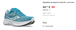 Zapatillas running Saucony Guide 16 por 64.99€