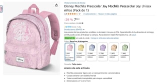 Disney Mochila Preescolar Joy por 7,95€