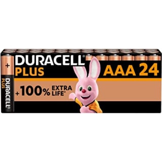 Duracell - Pilas alcalinas Plus AAA, 1.5 Voltios LR03 MN2400, paquete de 24 por 13.68€