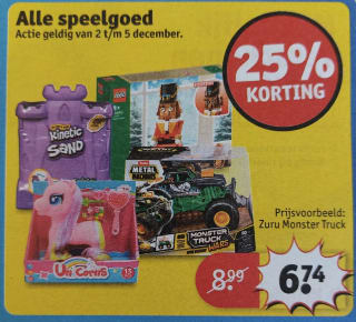 Speelgoed met 25% korting bij Trekpleister en Kruidvat