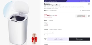 Cubo de basura inteligente 9 LITROS por 15,67€ (cuenta nueva por 8,70€)