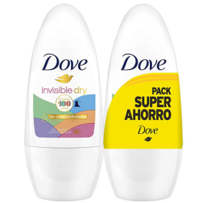 10 desodorantes Dove Roll On 48h Invisible Antimanchas Blancas Sin Alcohopor 11,95€