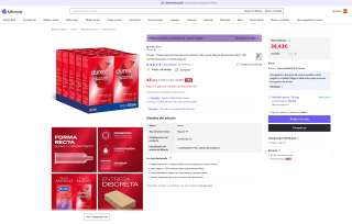 Preservativos Durex Sensitivo Contacto Total para Mayor Sensación Pack 120 condones por 38,23€