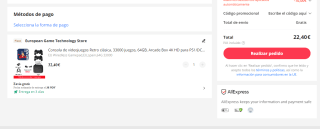 Consola de videojuegos Retro clásica, 33000 juegos, 64GB, Arcade Box 4K HD por 22,40€