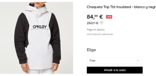 Chaqueta de Hombre Oakley Tnp Tbt Insulated por 84.99€