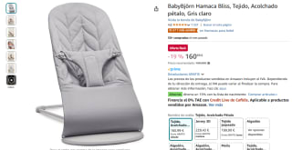 BabyBjörn Hamaca Bliss, Tejido, Acolchado pétalo por 160,99€