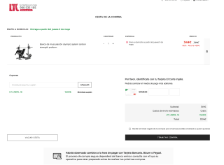 Banco de musculación Olympic System Carbon Strength ProForm por solo 334€