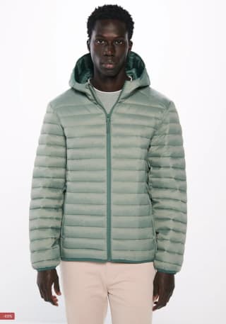 Chaqueta acolchada capucha Springfield Hombre verde por 24,99€