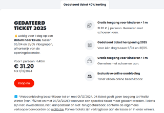 40% korting op Walibi tickets en abonnementen tijdens Black Week