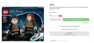 LEGO Harry Potter et Hermione Granger à 70€ au lieu 139,99€