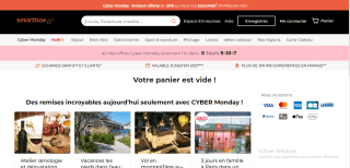 20% de réductions Exclusivités Web chez Smartbox