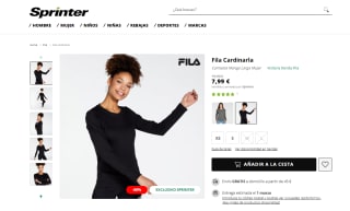Camiseta manga larga mujer marca fila dos modelos por 7,99€