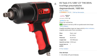 KS Tools 515.1200 515.1200 Pneumatische slagmoersleutel voor €55,95 bij Amazon