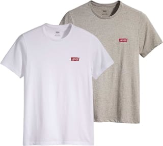 Levi's Men's 2-Pack Crewneck Graphic Tee T-Shirt (XS-XXL) for only £11
