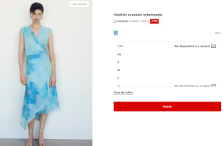 Vestido cruzado estampado para Mujer por 13.99€