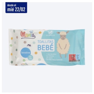 Toallitas Bebé Pieles Sensibles 80 unidades por 0,79€