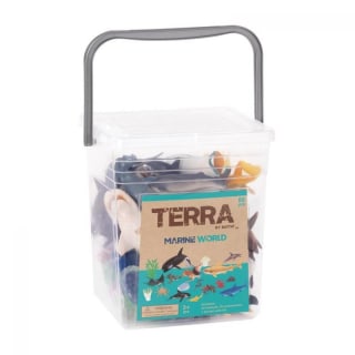 Cubo con animales marinos de 60 piezas por 16,78€