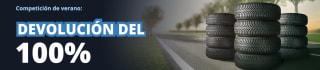 100% de reembolso por tu compra de neumáticos