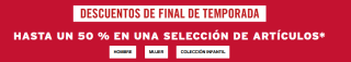 Rebajas hasta 50% descuento en tu compra en Levis