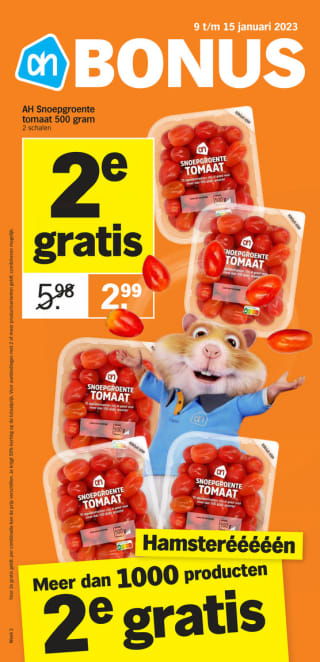 Albert Heijn Hamsterweken veel producten 1+1 gratis