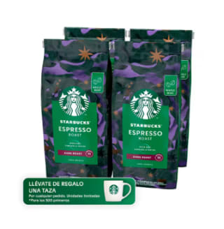 STARBUCKS Grano Espresso Roast Dulce sabor caramelizado 4x450g (1,8kg) por 35,22€