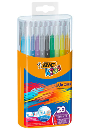 Caja de 20 Rotuladores Colorear Kids Kid Couleur BIC por 3.95€