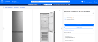 Refrigerador Nex Combi No Frost de 265 litros por $249.990