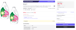 Oferta hasta 35% + 15% EXTRA descuento en productos de limpieza en festival de las marcas en Miravia