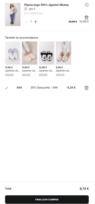 Hasta 60% + 35% Extra descuento en tu compra en Women Secret