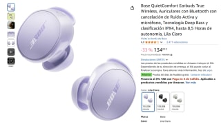 Bose QuietComfort Earbuds True Wireless, Auriculares con Bluetooth con cancelación de Ruido Activa por 134€