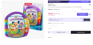 Fisher-Price - Libro interactivo de aprendizaje Cancionero por 9.24€